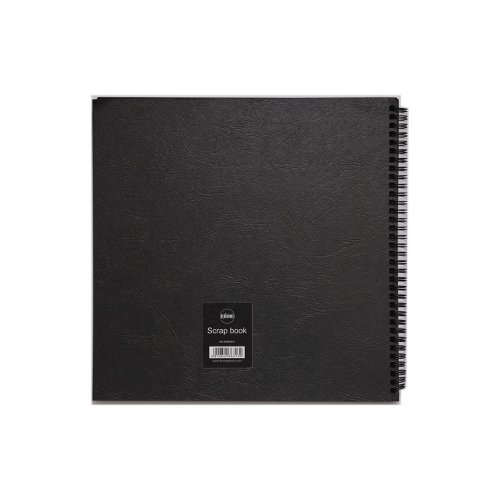 RHBSB-8: RHINO Oversize Hardback Scrapbook 40 Page Black Paper Plain (Pack of 3)