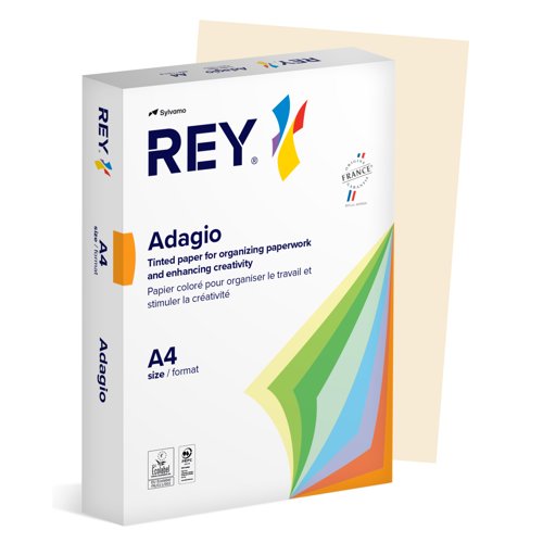 REY Adagio Ivory Paper A4 80gsm 500 Sheets