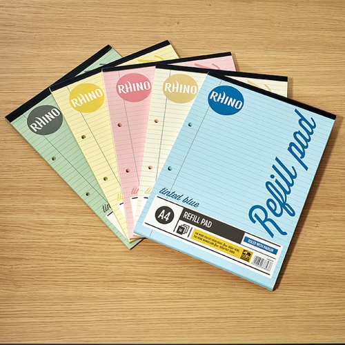 RHINO A4 Special Refill Pad 50 Leaf, Blue Tinted Paper, F8M (Pack of 36)