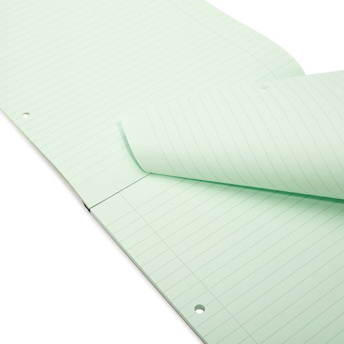 Rhino A4 Special Refill Pad 50 Leaf Feint Ruled 8mm With Margin Green Tinted Paper (Pack 6) - HAGFM-0
