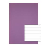 Rhino 13 x 9 A4+ Oversized Exercise Book 40 Page Ruled 8mm Purple (Pack 100) - VDU024-130-4