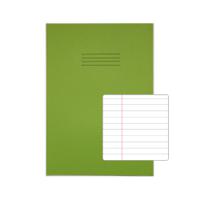 RHINO 13 x 9 A4+ Oversized Exercise Book 48 pages / 24 Leaf Light Green 8mm Lined with Margin