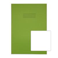 RHINO 13 x 9 A4+ Oversized Exercise Book 48 pages / 24 Leaf Light Green Plain