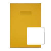 RHINO 13 x 9 A4+ Oversized Exercise Book 48 pages / 24 Leaf Yellow Plain