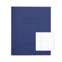 Rhino 8 x 6.5 Exercise Book 48 Page Ruled F8M Dark Blue (Pack 100) - VEX342-202-8