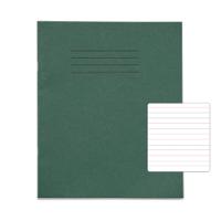 RHINO 8 x 6.5 Handwriting Book 32 Pages / 16 Leaf Dark Green Narrow-Ruled 4mm Lines Centred on 15mm Lines