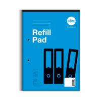 Rhino Refill Pad 8mm Ruled Headbound A4 80 Leaves Pack of 6 HAF 3P