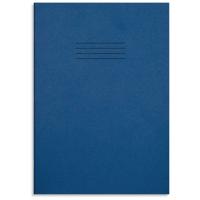 RHINO A4 Tinted Exercise Book 80 Pages / 40 Leaf Dark Blue with Cream Paper Blank
