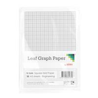 Leaf Graph A5 Graph Paper 1mm 0.1cm Squared Engineering (30 leaf pack)