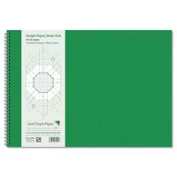 Leaf Graph A3 Graph Paper 1mm 0.1cm Squared Engineering Wirebound Book (60 pages)