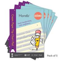 RHINO/Morrells Handwriting A1 Cream Flip Chart Pad 30 Leaf / 60 Pages