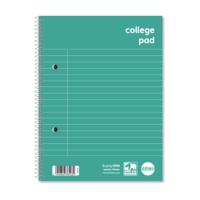 RHINO Education A5+ College Pad 140 Pages / 70 Leaf 8mm Lined with Margin