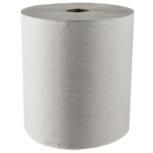 Scott Essential 100% Recycled Fiber Hard Roll Paper Towels (01052), White, 800'/Roll, 12 Rolls/Case, 9,600'/Case