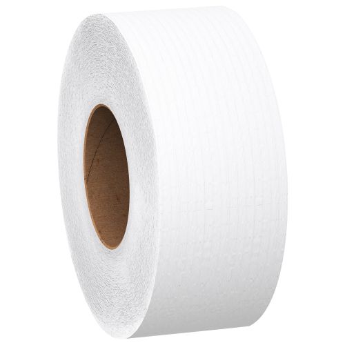 Scott Essential Jumbo Roll JR. Commercial Toilet Paper (02129), 2-PLY, Unperforated White, 12 Rolls/Case, 1000'/Roll, 12,000'/Case