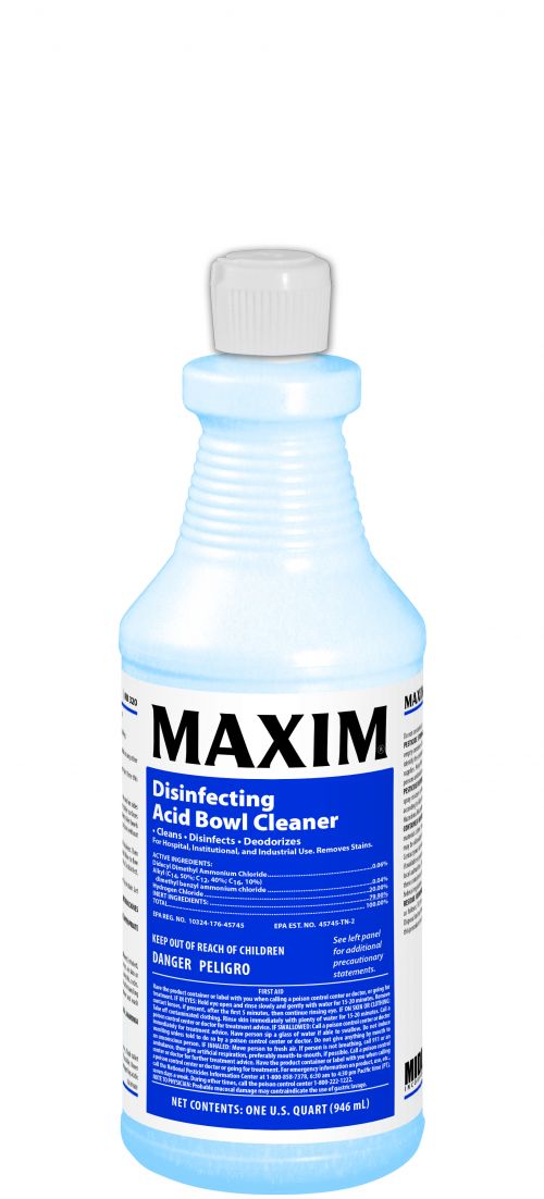 Midlab RB320 Bowl Cleaner 20% Hydrochloric Acid Pack 12 / 32 oz