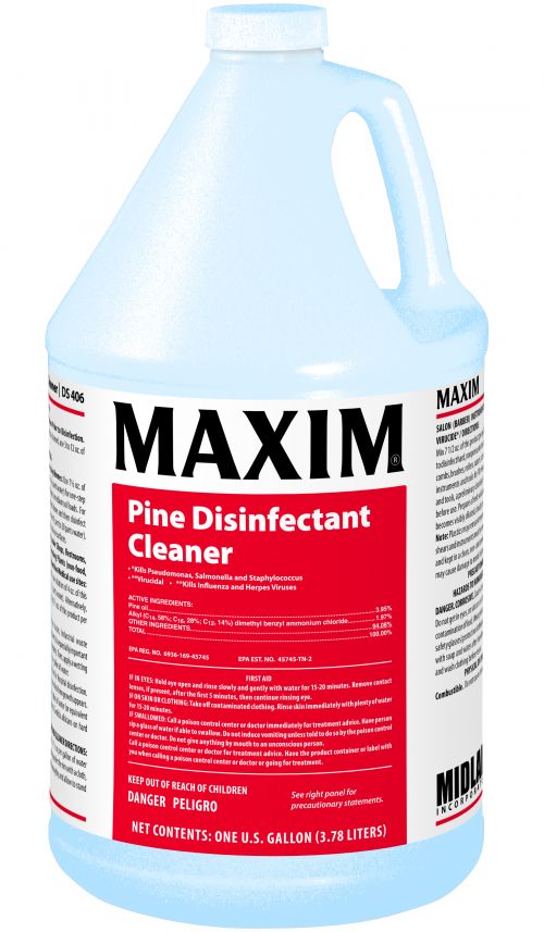 Midlab DS406 Pine Oil Disinfectant Cleaner Pack 4/1 GAL