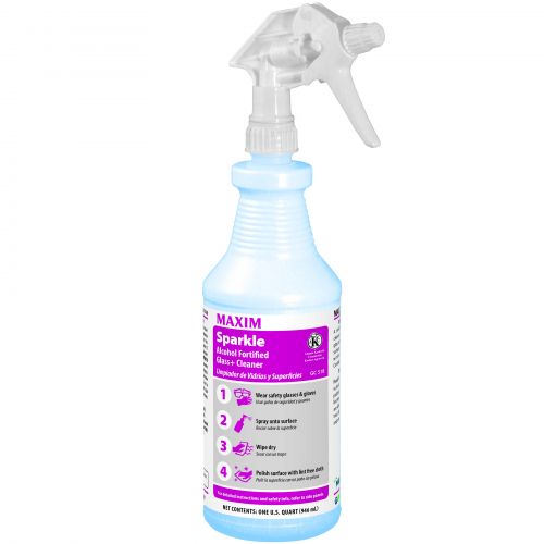 Midlab GC518 Sparkle Alcohol Glass Cleaner Pack 12 QTS