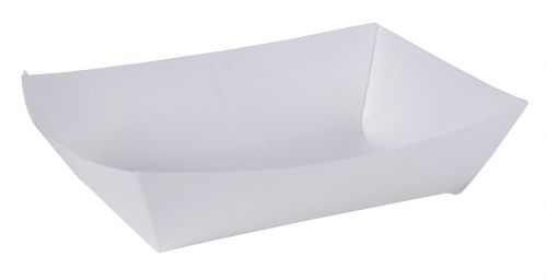 BX0551 #40 Paperboard Food Tray, 6 oz. Capacity, White (Pack of 1000)
