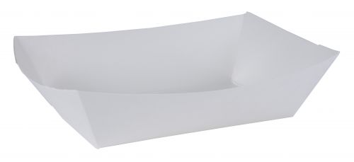 BX0554 #200 Paperboard Food Tray, 2 lb Capacity, White (Pack of 1000)