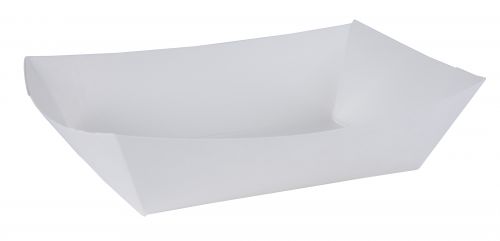 BX0556 #300 Paperboard Food Tray, 3 lb Capacity, White (Pack of 500)