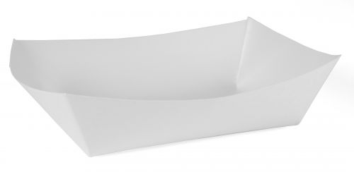 BX0557 #500 Paperboard Food Tray, 5 lb Capacity, White (Pack of 500)