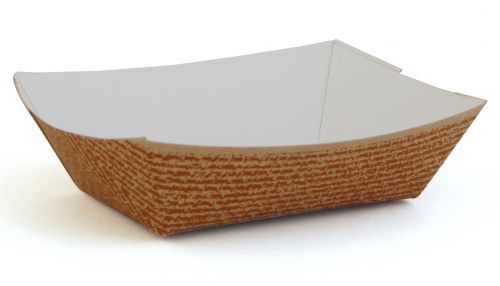 BX0561 #40 Clay Coated Paperboard Hearthstone Food Tray, 6-oz Capacity (Case of 1000)