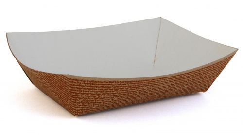 BX0564 #200 Clay Coated Paperboard Hearthstone Food Tray, 2-lb Capacity (Case of 1000)
