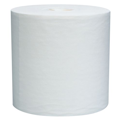 Wypall L30 DRC Towels (05820), Strong&Soft Wipes, Center-Pull Rolls, White, 300 Sheets/Roll, 2 Rolls/Case, 600 Wipes/Case