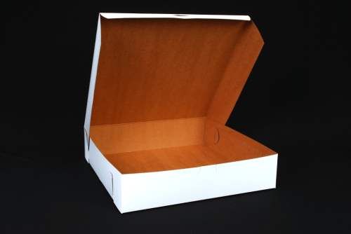 Southern 12x12x2.75 White Bakery Box 1 Piece Tuck Top Lock Corner Pack 100