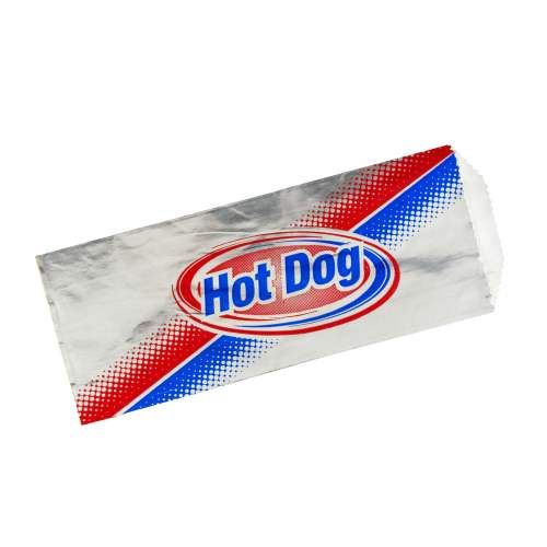 3.5x1.5x8.5in Foil Hot Dog