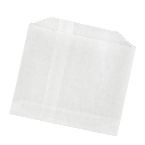 #8--5x4.5in White Bag