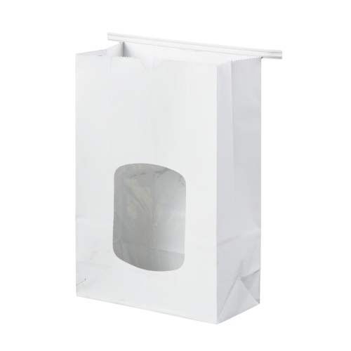 1# White T-Tie Window Bag