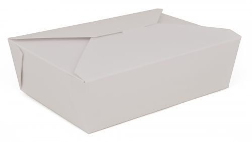 BX0989 Premium Clay-Coated Kraft Paperboard White Non-Window Lock Corner Bakery Box, 12" Length x 12" Width x 6" Height (Case of 50)