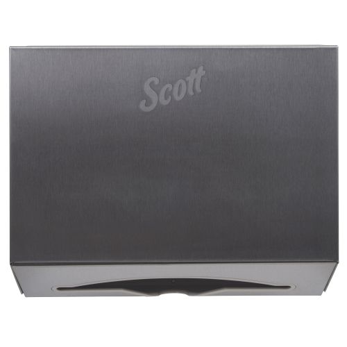 Scott Scottfold Compact Paper Towel Dispenser (09216), Small Towel Dispenser, Stainless Steel