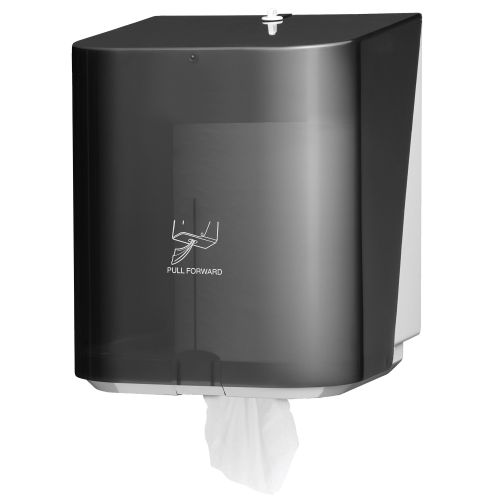 Kimberly-Clark Professional In-Sight Sr. Center-Flow Paper Towels Dispenser (09335), Smoke (Black), Touch-Free Dispensing, 10" x 12.5" x 10.65" 
