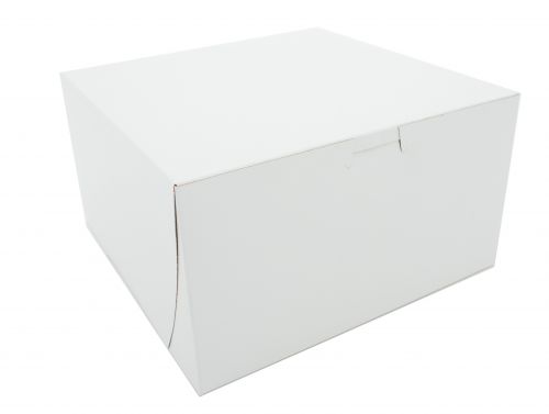 SCT 0965 Bakery Boxes, White, Paperboard, Clay Coated, Non-Window, 9 x 9 x 5 (Case of 100)