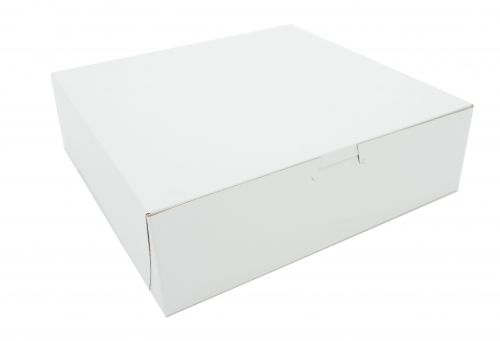 SCT 0971 Tuck-Top Bakery Boxes, Paperboard, Clay Coated, Non-Window, 10 x 10 x 3, White (Case of 200)