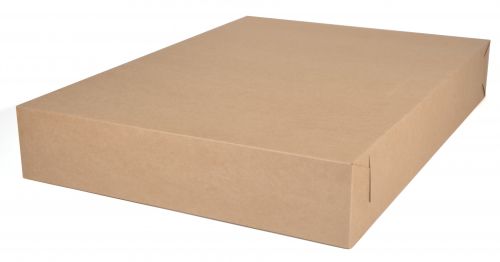 BX1095K Kraft Paperboard Non-Window Bakery Tray, 26 Length x 18-1/2 Width x 4 Height (Case of 50 Pieces)