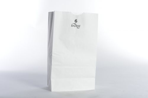 35# SOS Paper Bag #6 6''x3-5/8''x11-1/16'', White
