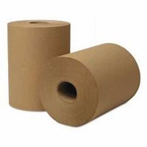 1-Ply Hardwound Paper Towel Roll 7.83''x600', Natural (12 Rolls)