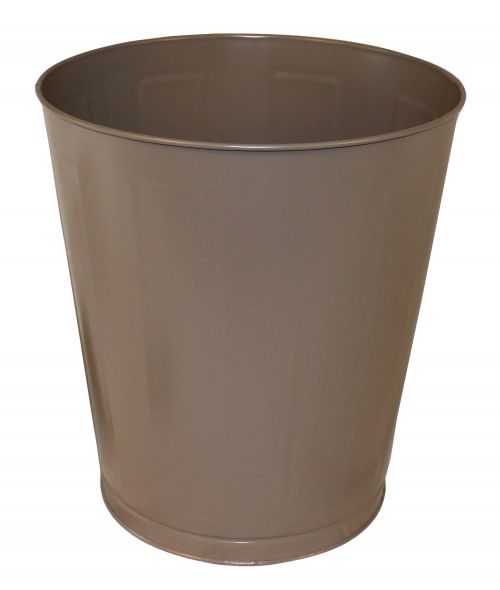 Round Metal Wastebasket