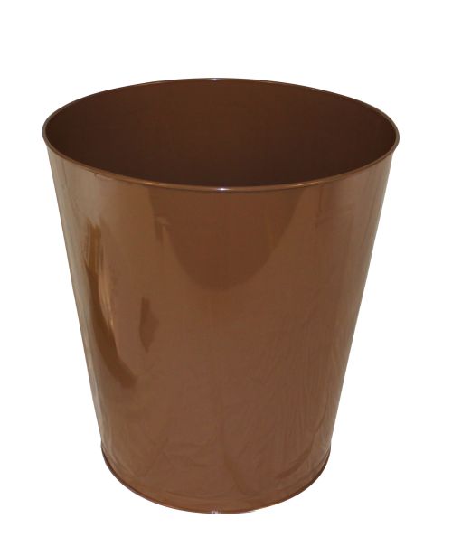Round Metal Wastebasket