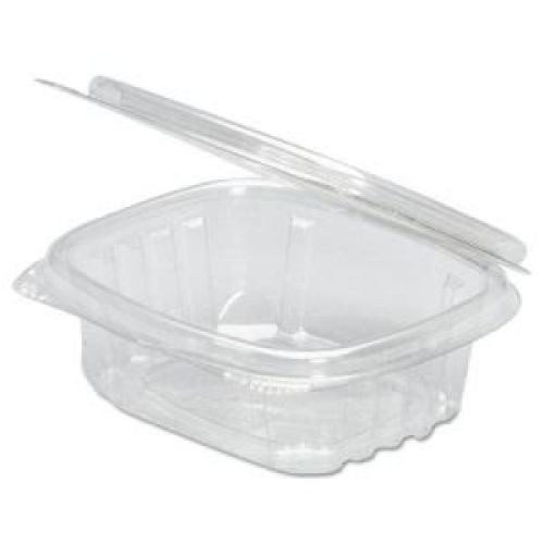 Safe-T-Fresh Square Hinge Container Clear 14 oz Tamper Resistant Pack 272 / cs