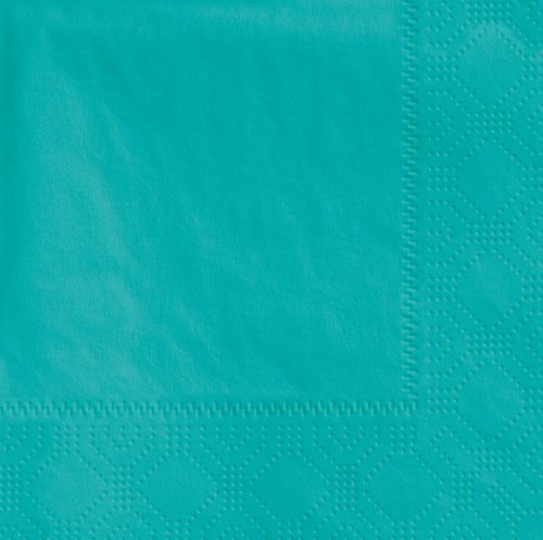 9.5" X 9.5" Teal Beverage Napkin