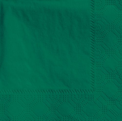 9.5"X 9.5" Hunter Green Bev. Napkin