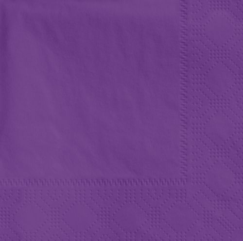 9.5" X 9.5" Purple Beverage Napkin