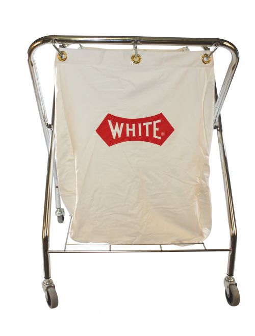 Collector cart 6 bushel White pak