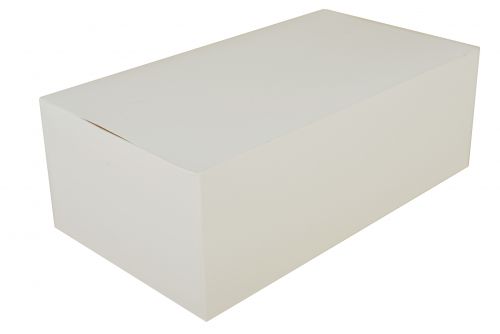 BX2729 White Carryout Boxes, 8 7/8w x 4 7/8d x 3 1/2h, Paperboard (Case of 250)