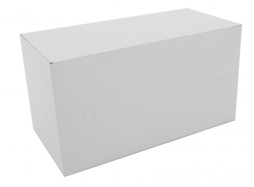 BX2745 Premium Clay Coated Kraft Paperboard Patty Meat Box, Tuck Top, 5 lbs Capacity, 10" Length x 5" Width x 5-3/8" Height (Case of 200)