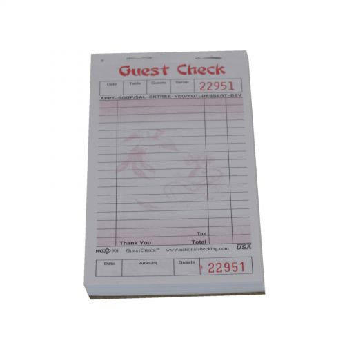 Single Copy Guestcheck Board